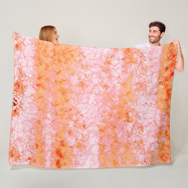 Falso couro de salmão, esbranquiçado fleece blanket (In Situ)