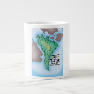 Falster Island Denmark travel poster. Large Coffee Mug