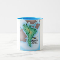 Falster Island Denmark travel poster.