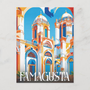 famagusta cyprus - cyprus beaches holiday postcard