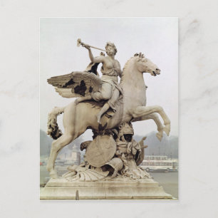 Fame Riding Pegasus 1699-1702 Postcard