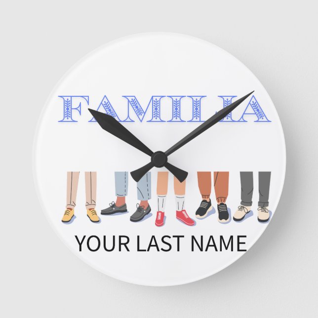 Familia welcome watch round clock (Front)