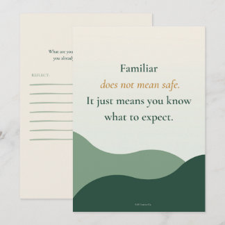 Familiar Does Not Mean Safe | Reflection Invitation