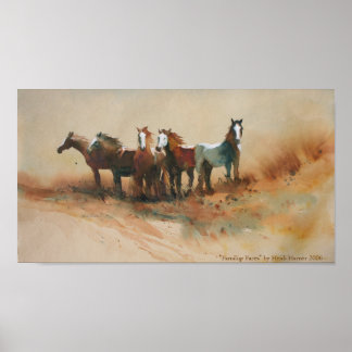 'Familiar Faces' Art Print