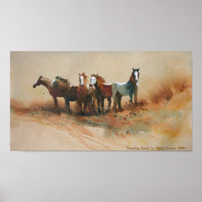 'Familiar Faces' Art Print (Front)