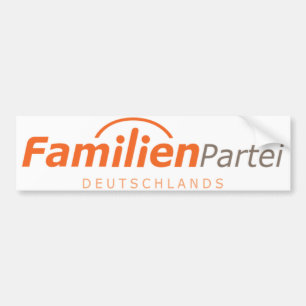Familien Partei Deutschlands Logo Bumper Sticker