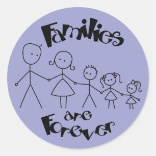 Families are Forever Classic Round Sticker