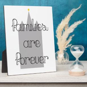 families are forever mormon lds temple plaque