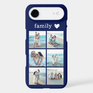 Famille 6 Photo Bleu Marine