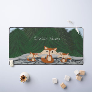 Famille adorable de renards