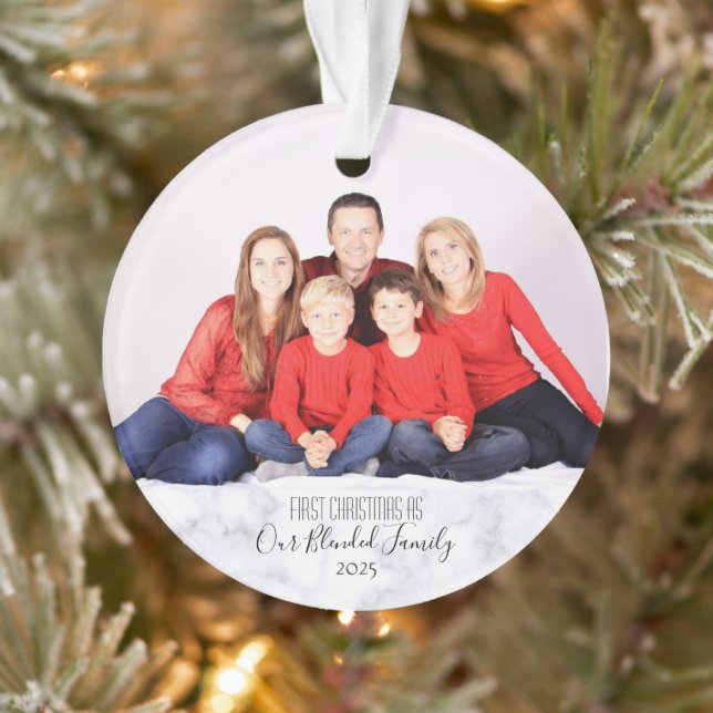 Famille Blended 1stChristmas Personnaliser l'année (Arbre)