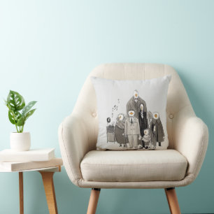 Famille Bougie Art Coussin Symbolic Moderne