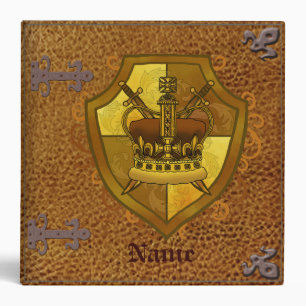 Famille Crest Couronne Nom de famille classeur