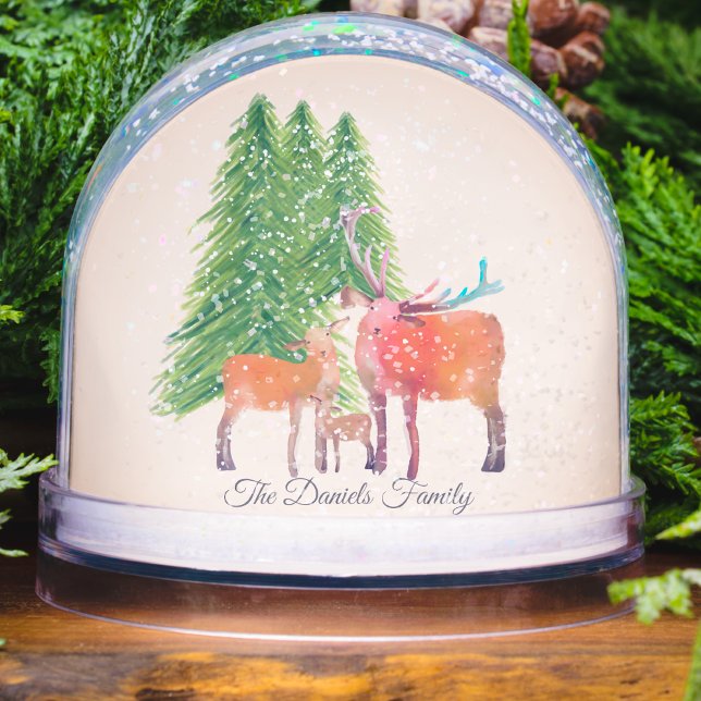 Famille de cerfs de Noël personnalisée (Créateur téléchargé)