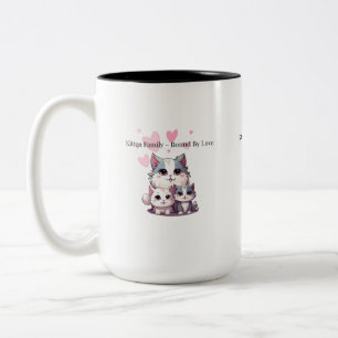Famille de chatons mignons unis par l'amour Mug Ch