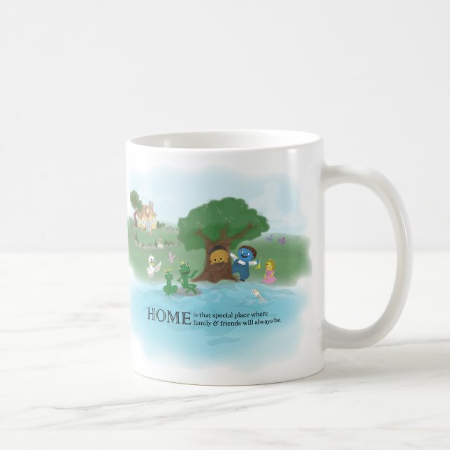 Famille de Kuki et tasse d'amis (Droite)
