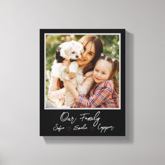 Famille de photos personnalisée Toile