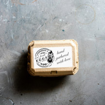 Famille de poulet ferme Oeuf Carton Étiquette