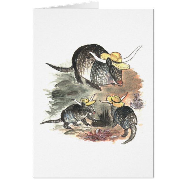 Famille de tatou de cowboy (Devant)