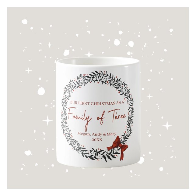 Famille de trois Mug de Noël (Créateur téléchargé)