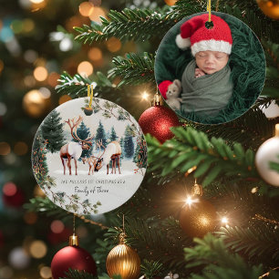 Famille de trois   Premier ornement de Noël