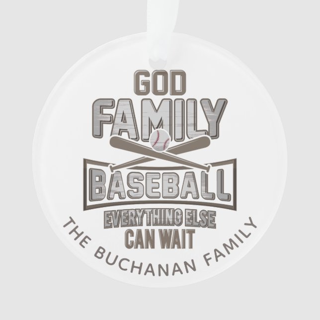 Famille Dieu de baseball Noël (devant)