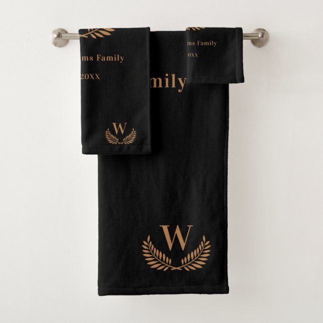 Famille d'or noir monogramme (En situation)