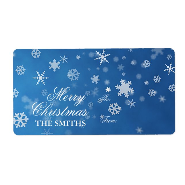 Famille Elegant Snowflake bleu (Devant)