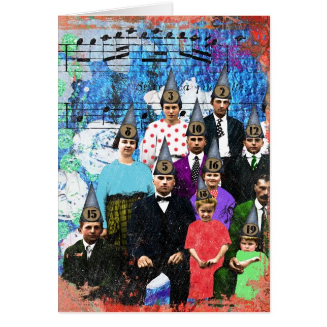 Famille en art numérique de casquettes de partie (Devant)