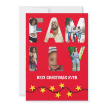 Famille Festive Noël saison 6 Photo Carte Image