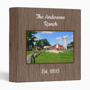 Famille Homestead Front Photo Avery Classeur