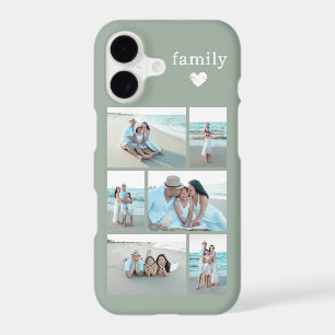 Famille Moderne 6 Photo Vert Sauge
