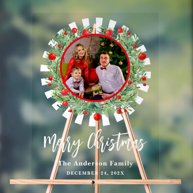 Famille Photo Noël Bienvenue (Neutre)