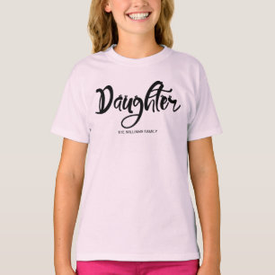 Famille Rassembler de mignons Coeurs fille T-shirt