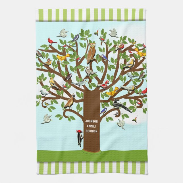 Famille Réunion Décor Cuisine Serviette (Vertical)