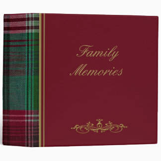 Famille Rouge Plaid 2" Album photo 3 Classeur anne