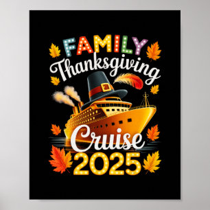 Family 2025 Thanksgiving Cruise Ship Vacation  Poster