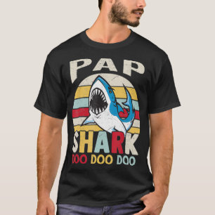 FAMILY 365 Fathers Day Funny Pap Shark Grandpa Gif T-Shirt