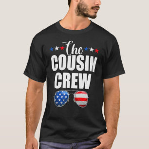 Family 4th Of July Matching Cousin Crew American F T-Shirt
