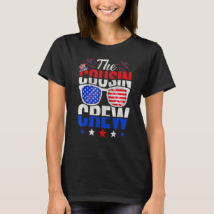 Family 4th Of July Matching Cousin Crew American F T-Shirt