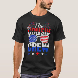 Family 4Th Of July Matching Cousin Crew American F T-Shirt