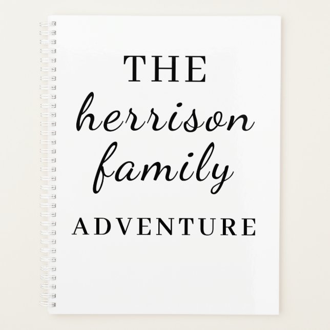 Family Adventures Modern Minimal Design (Devant)
