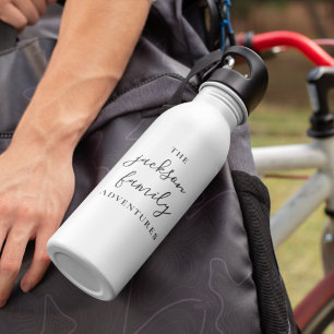 Family Adventures   Original Modern Minimalist 710 Ml Water Bottle
