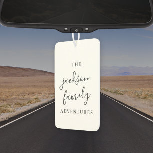 Family Adventures   Original Modern Minimalist Air Freshener