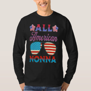 Family  All American Nonna Us 4th Of July Patrioti T-Shirt