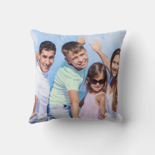 Family and Friends Photo Throw Pillow