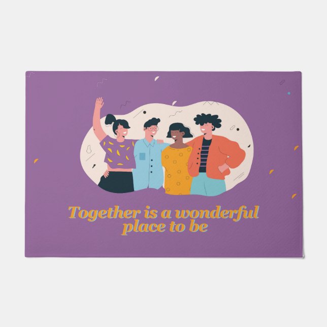 Family and Friends Welcome doormats/ door matts Doormat (Front)