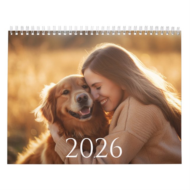 Family and Pets 12 Month Script Calendar (Cover)