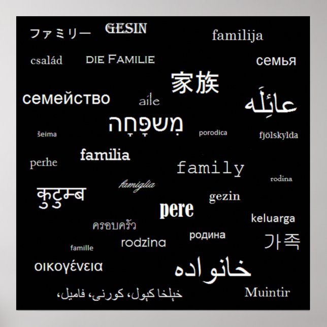 'Family' around the world Poster (Front)