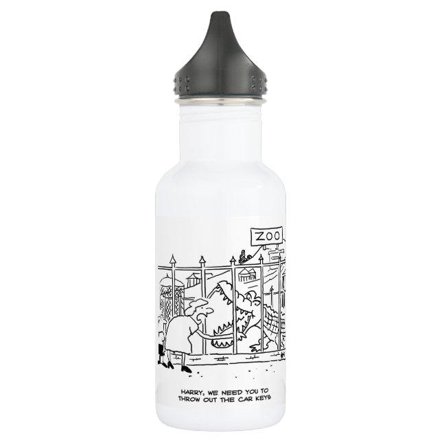 Family at the Zoo. Dad Swallowed by Alligator Stai 532 Ml Water Bottle (Left)